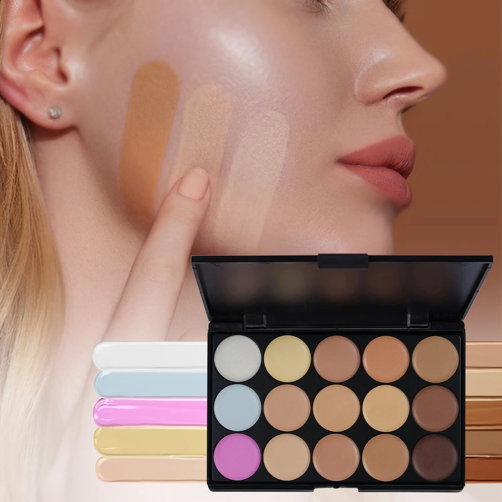 POPFEEL Palette di correttori a 15 colori: copertura impeccabile per imperfezioni, contorni e correttori di tatuaggi |   Scegli tra 3 Versatili.