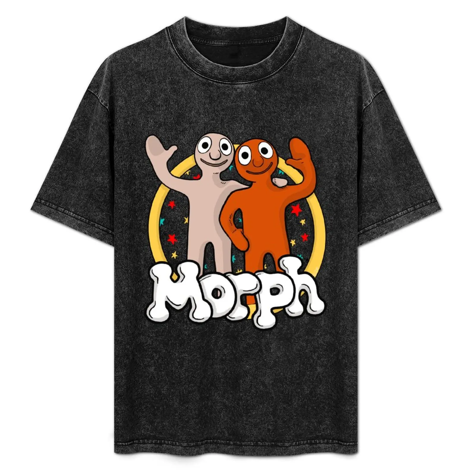 Morph and Chas logo T-Shirt vintage anime shirt oversized graphic tee sweat oversized t shirts for men