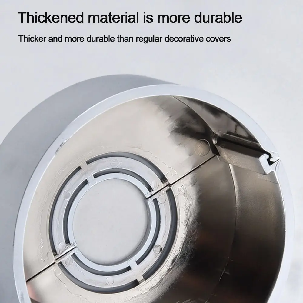 

Useful ABS Shower Faucet Cover Plating Adjustable Faucet Decorative Cover Wall Flange Flange Cover Kitchen