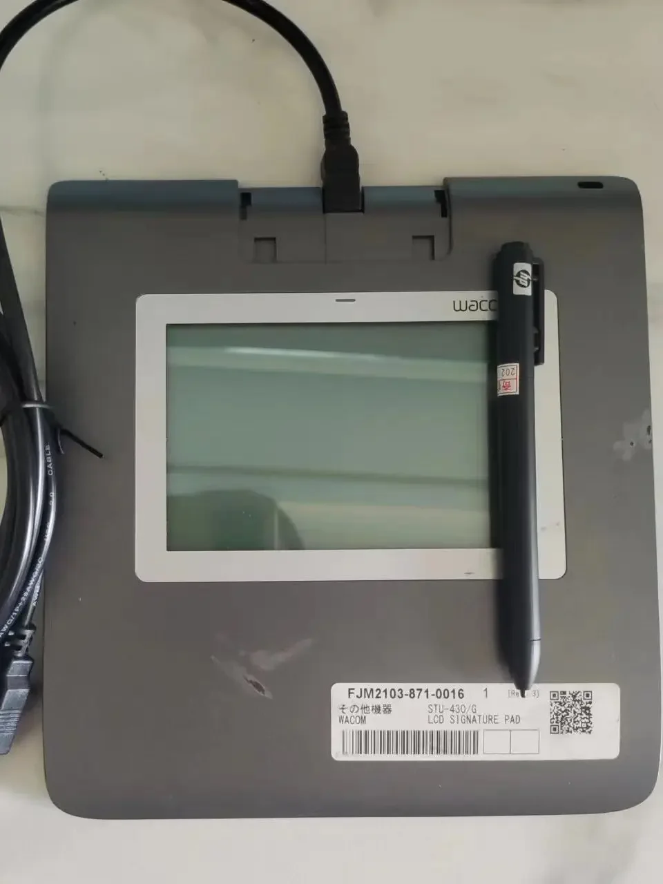 Used Wacom STU-430 STU430 Electronic LCD Signature Pad Tablet