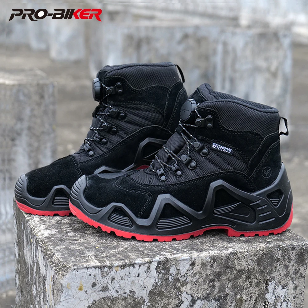 

DUHAN мотоциклетные ботинки мужские износостойкие защитные ботинки мужские дышащие водонепроницаемые мотоциклетные ботинки ударопрочные Botas Moto