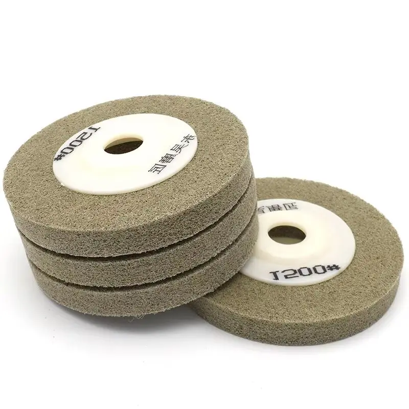 1Pcs 4 "100mm 나일론 수지 연마 휠 60 ~ 1500 그릿 섬유 연삭 휠 대리석 화강암 유리 석재 금속 연삭 디스크