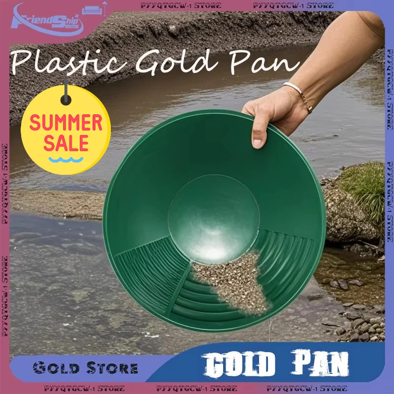 Nugget Mining lavado anual oro plástico oro Pan Panning equipo dragado prospección río herramienta Detector de metales Accesorios