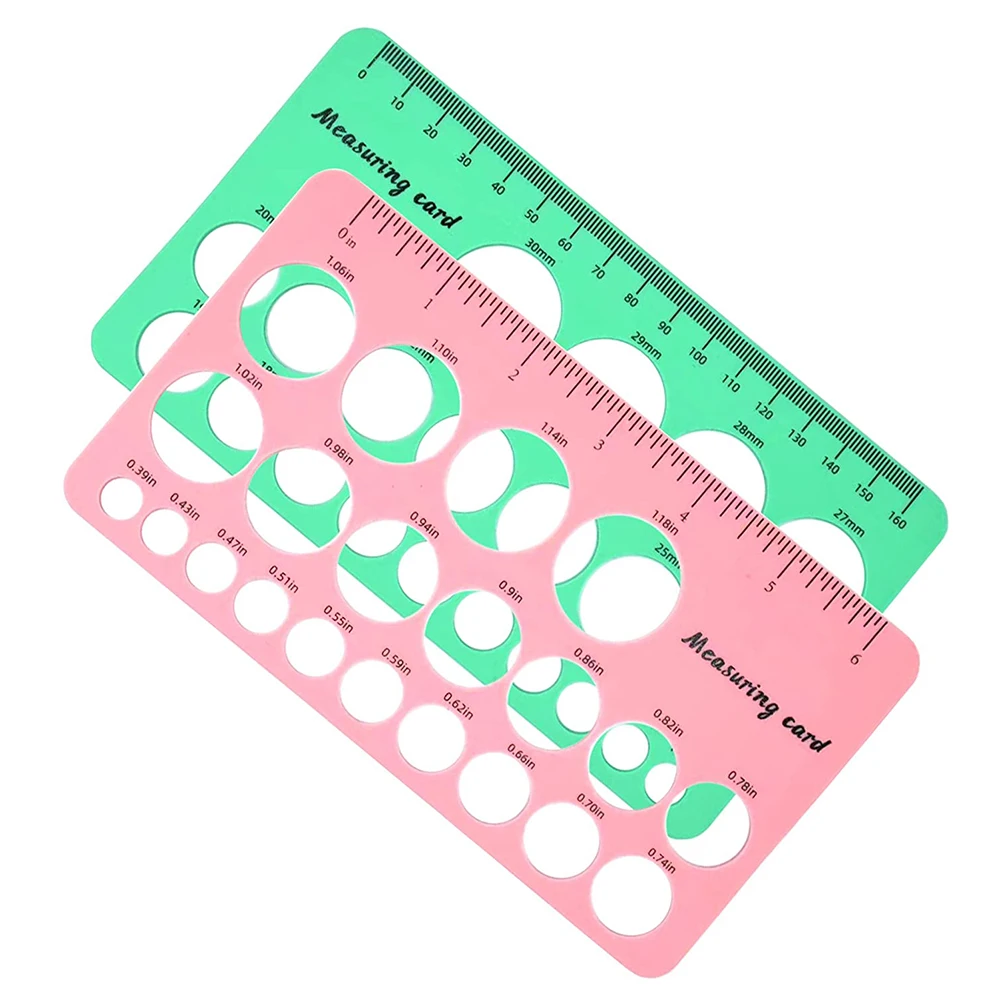 Silicone Nipple Measuring Card Smooth Flange Measurement Tool Durable Lightweight Perfect Gift Nontoxic Feeding Accessory