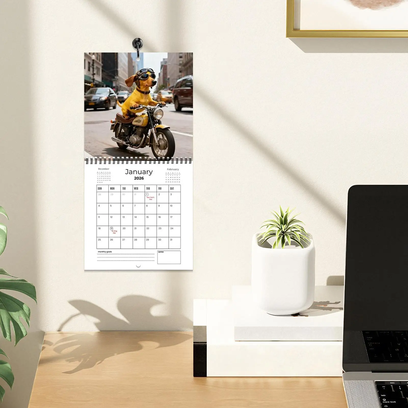 

Wall Calendar 2026 Dog Planning And Organizing Planner Dog Calendar 2026 For Appointment Holiday Bedroom Living Room Kitchen