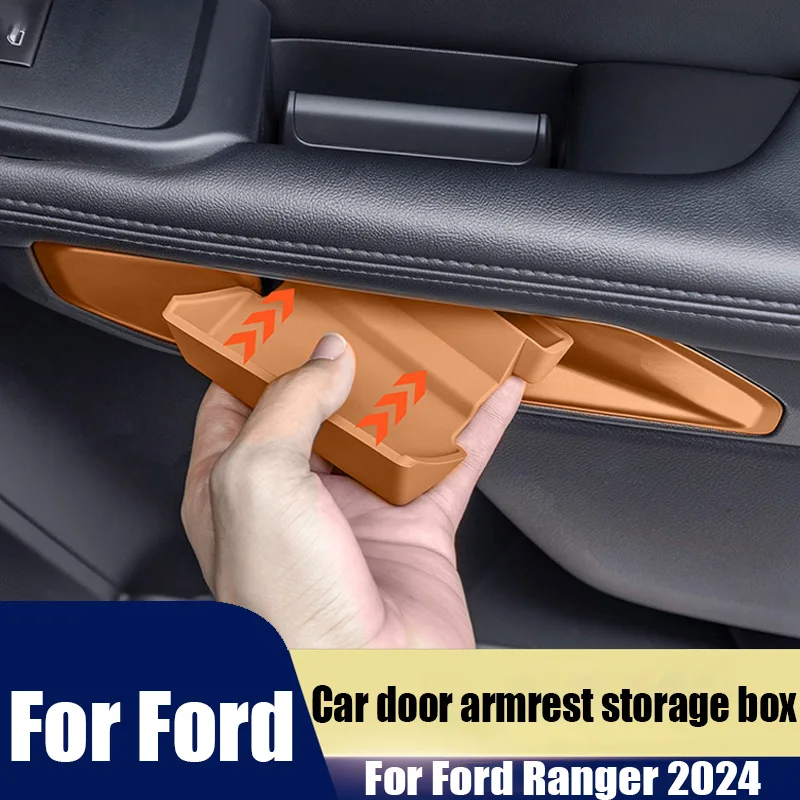 

Силиконовый ящик для хранения подлокотника двери автомобиля, водонепроницаемый и прочный коврик для хранения продуктов для автомобиля, Ford Ranger 2024