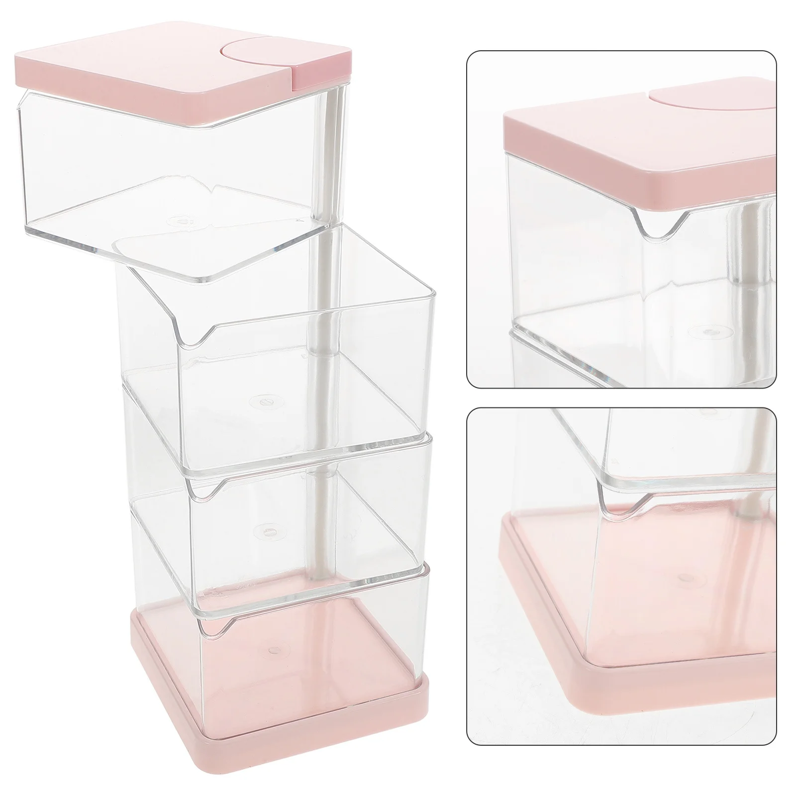 

Hair Accessories Storage Box Desktop Organizer Jewelry Storage Case Portable Hair Ties Organizer Multi Compartment Box