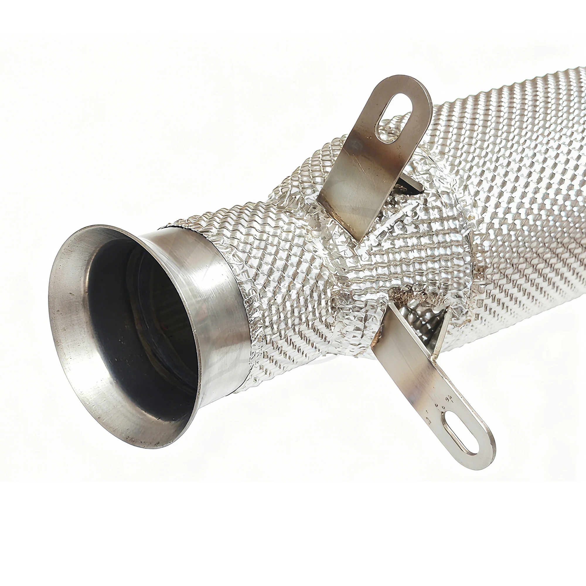 WRAX أنبوب سفلي عالي التدفق لسيارات BMW M235i M240i F22 2014-2016 3.0T ترقية مجانية لنظام العادم من الفولاذ المقاوم للصدأ لدرع الحرارة