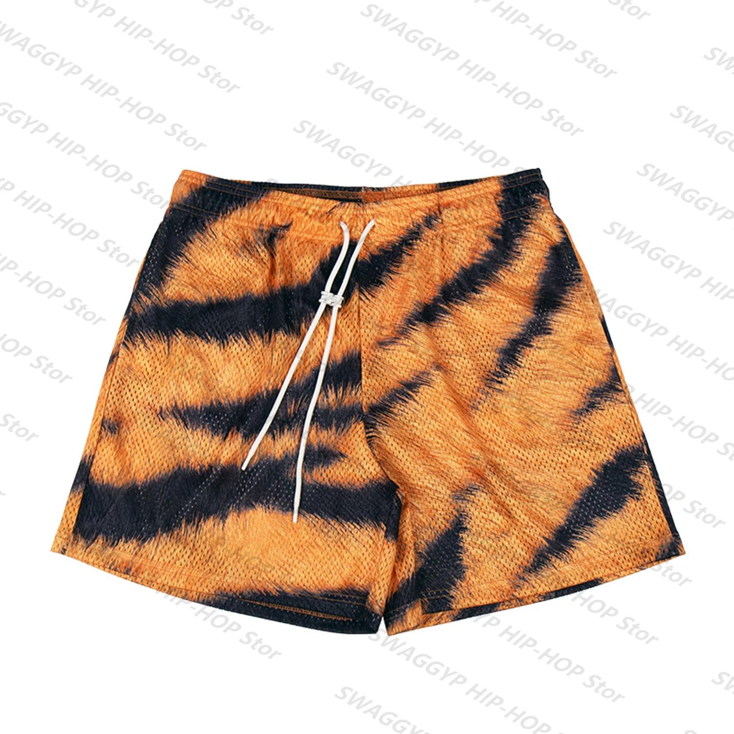 New Leopard Print Summer Sport  Sweatpants Classic Vintage Basketball American Mesh Quarter Pants Loose Trend Unisex Shorts