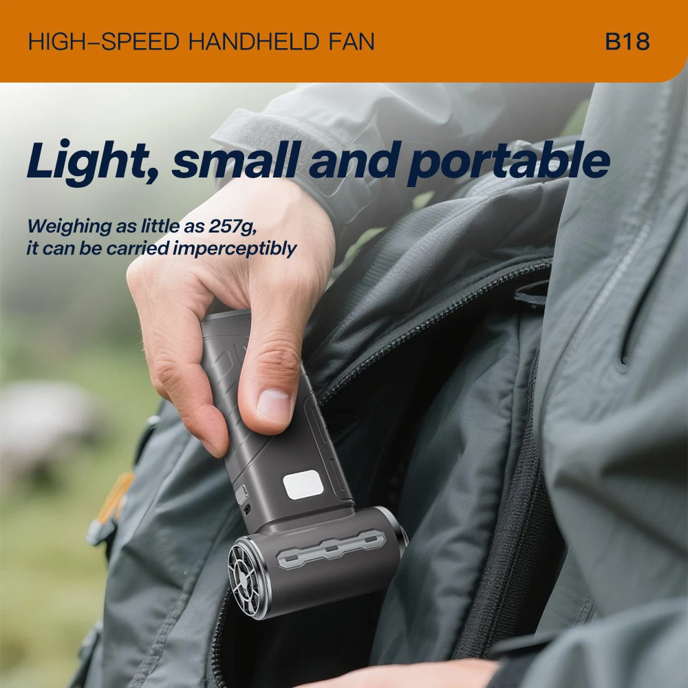 

500000 RPM Mini Turbo Jet Fan Powerful Air Blower 6-Speed Adjustment Turbo Violent Fan Brushless Jet Blower Strong Dust Removal