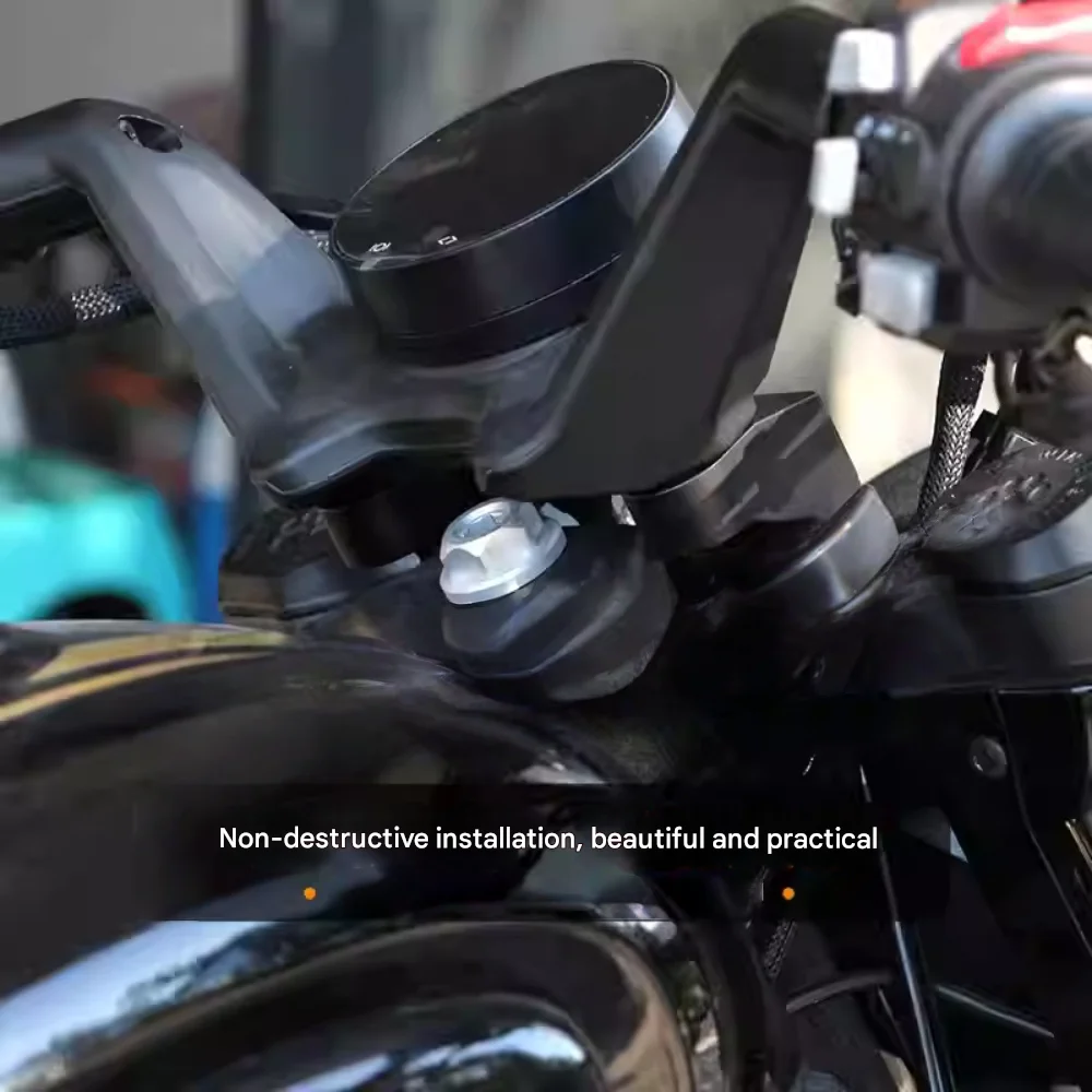 BENDA Napoleonbob 500 Handlebar Raiser, made of aluminum alloy, motorcycle handlebar riser, direct installation accessory.