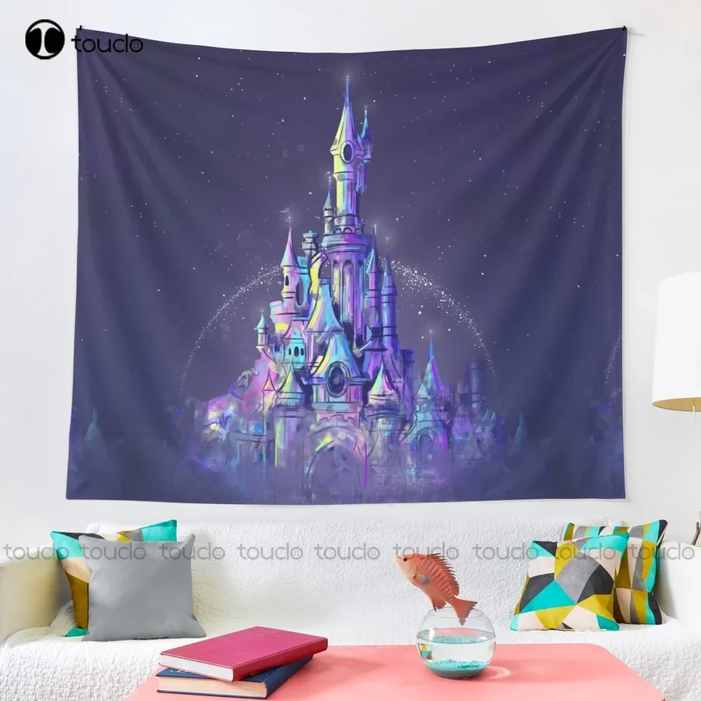 Magic Princess Fairytale Castle Kingdom Tapestry New Tapestry Tapestry Wall Hanging For Living Room Bedroom Dorm Room Home Decor