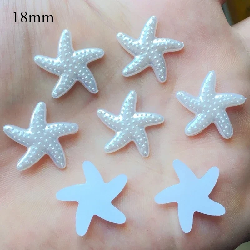 Wholesale 1000pcs 18mm DIY Resin Starfish  &Star Flatback Cabochon scrapbook Wedding &beach party decorate For Craft  -HA08
