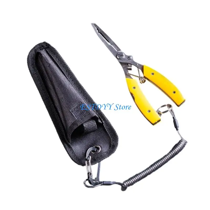 

G6DE Good Quality Lures Pliers Nonslip Grip Pliers Ergonomic Fishing Pliers for Versatiles Use in Fishing