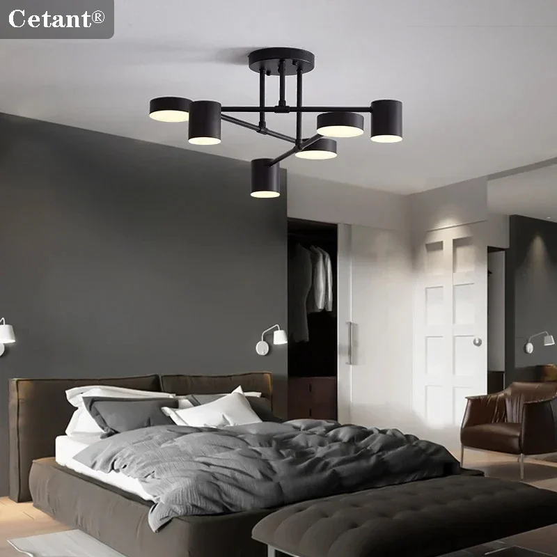 

Modern LED Ceiling Chandelier Home Decor 6 Heads Hanging Lamps Ceiling Dining Living Rooms Bedroom Hall Indoor Led Lights Lustre