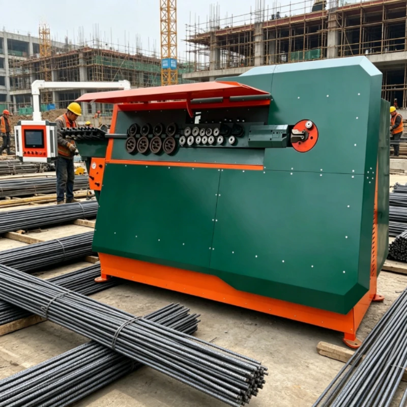 High Hardness Straightening Rollers Digital Rebar Straight Cut Machine Long Service Life Engineering Equipment