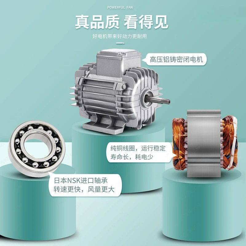 Portable Small fan Handle type axial flow Ship induced draft Mine large air volume exhaust fan