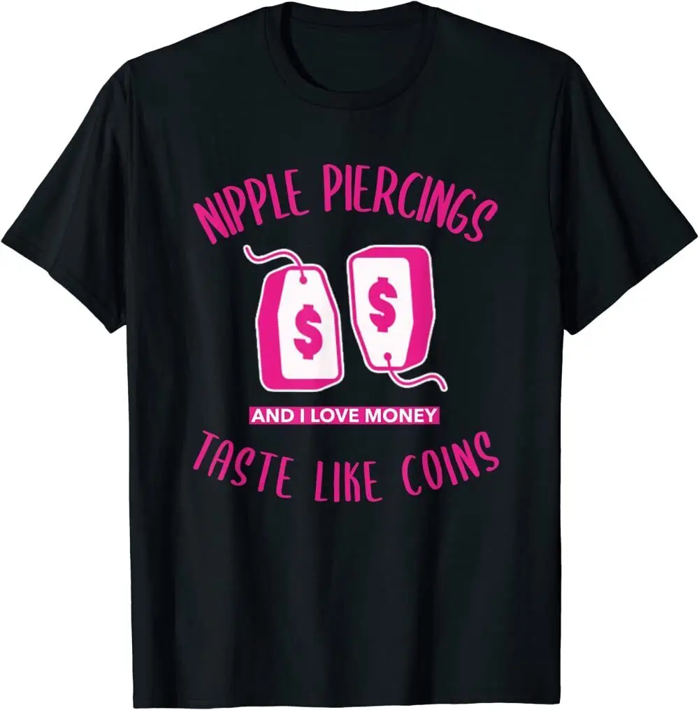 New Limited Pierced Nipples Funny Sexy Piercin Design T Shirt Usa S Xxl