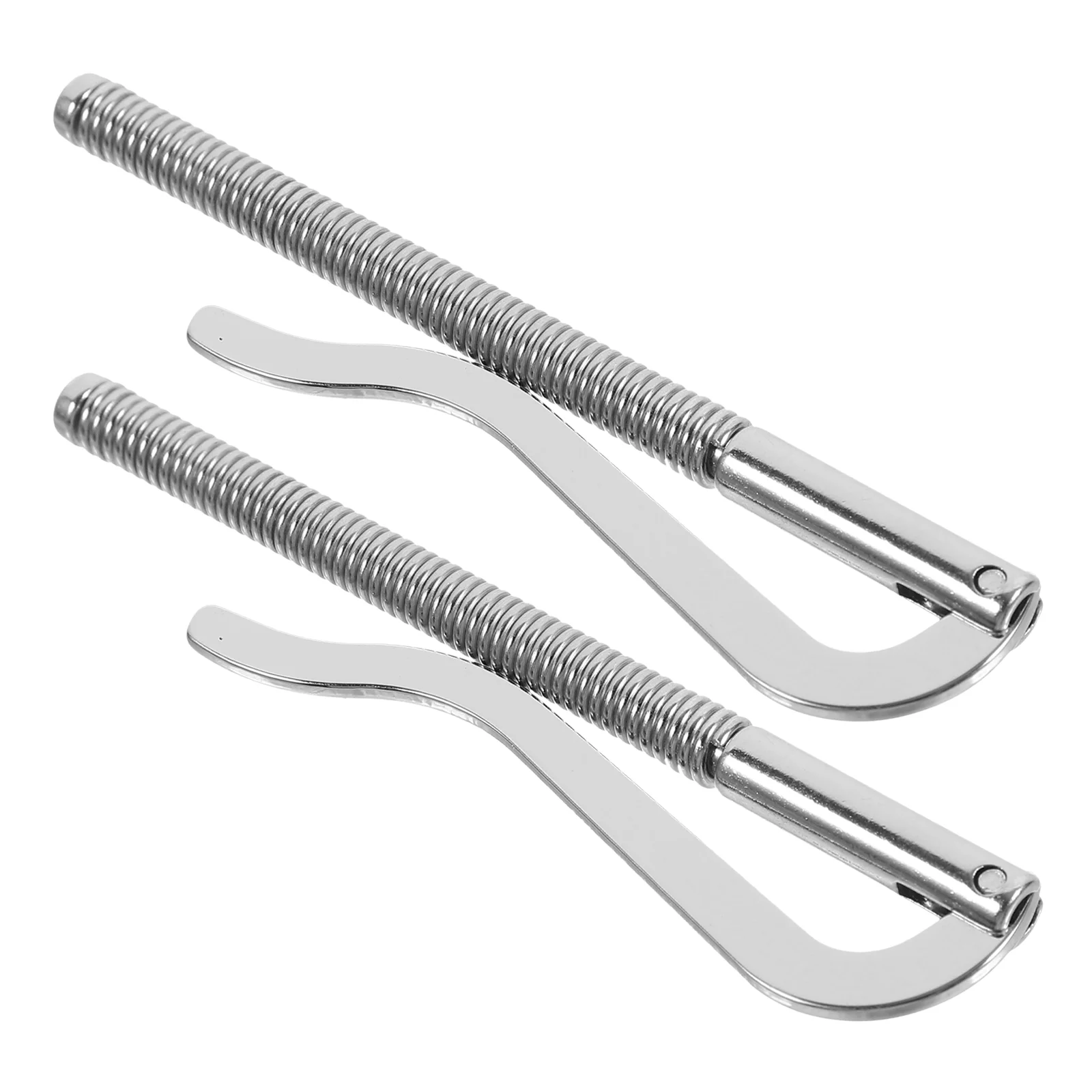 2 Pcs Slim Wallet Metal Check Holder Money Storage Clips File Fixing Silver Man