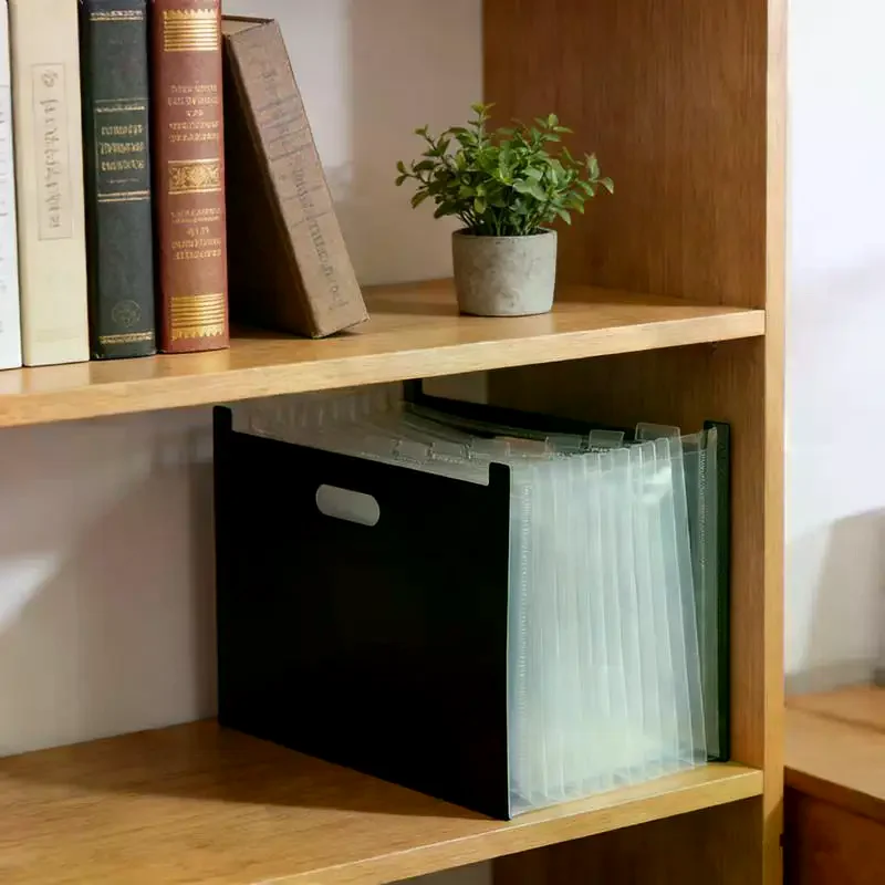 

A4 Accordion Folder Clear Index Labels Expanding Document Folder File Organizer Desk Management For Office File Cabinet