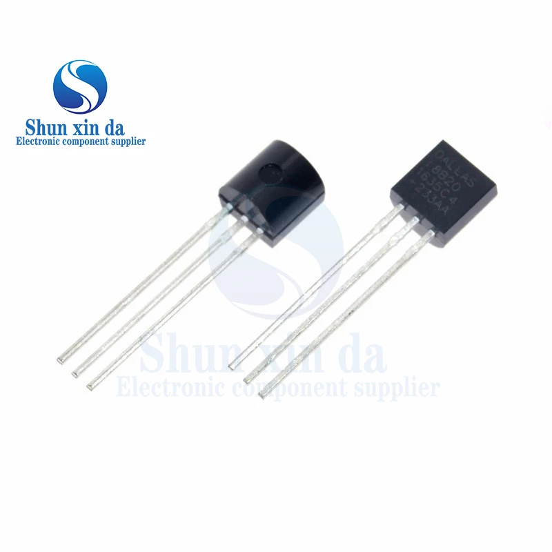 100pcs/lot DS18B20 TO-92 Sensor Electronic chip 18B20 TO92 chips Temperature Sensor IC 18b20 diy electronic
