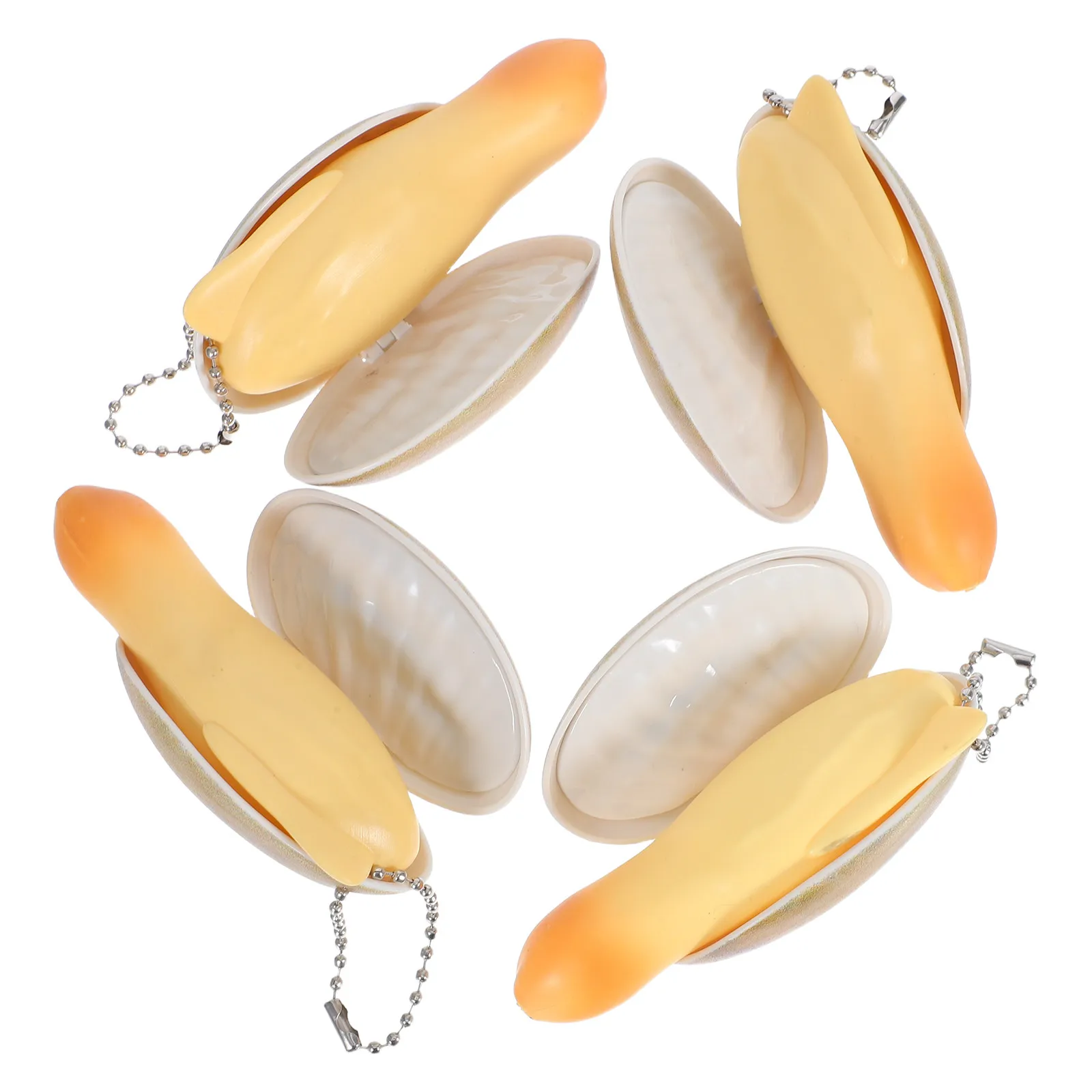 4Pcs Press-Type Water Shooter Realistic Abalone Shell Shape Outdoor Pool Spray Game Summer Beach Kids Prank Water Squirter