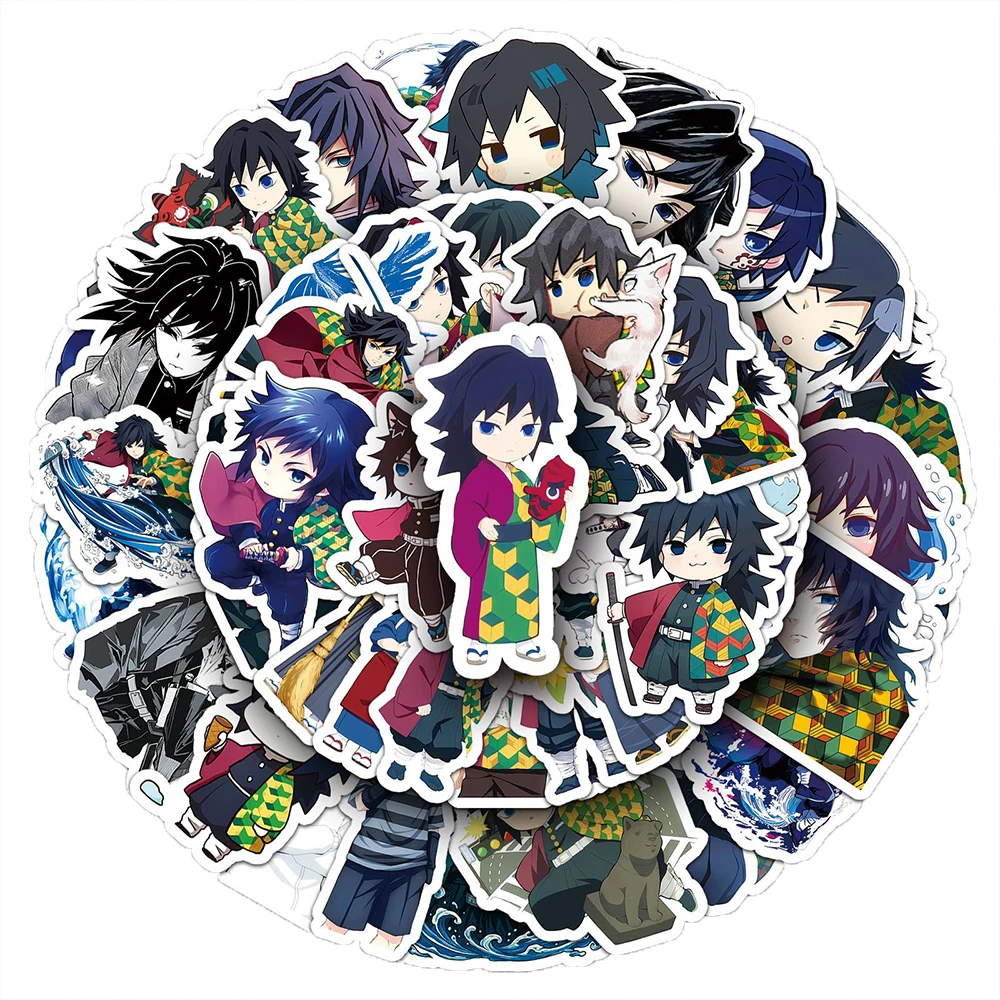 10/30/50pcs Japanese Anime Demon Slayer Stickers Cool Cartoon Graffiti Decals DIY Phone Case Stationery DIY Sticker Toys Gifts