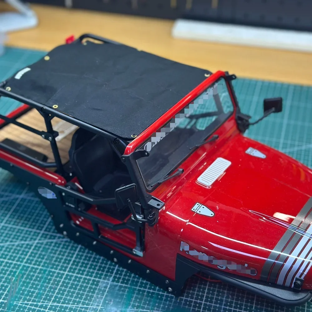 RC Model Crawler Car Full Roof Canvas Parts for AXIAL SCX10 CJ7 1/10 customizable size Off Road Vehicle Top Cover Accessories