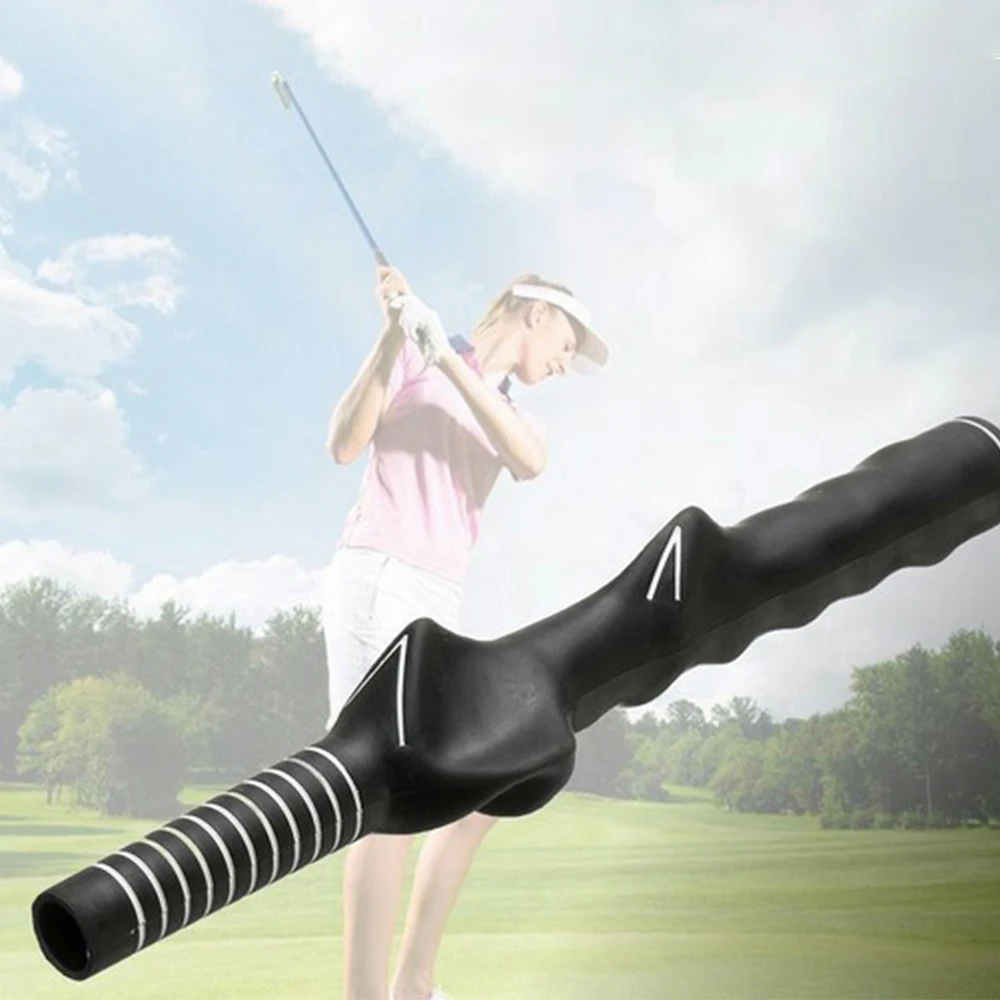 Outdoor Training Tool Hand Position Rubber Golf Club Grips Teaching Aid Golf Swing Training Grip