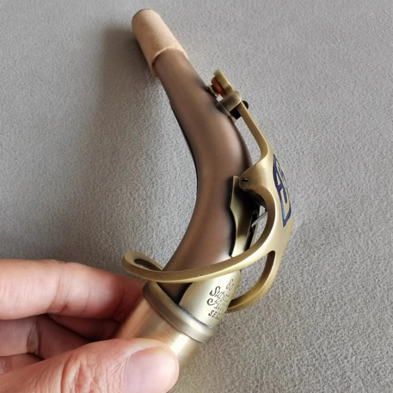 الفوسفور النحاس العتيقة قطرة E ألتو الساكسفون بيند الرقبة الكوع الموضوع الصوت العالمي جيد يمكن تخصيصها #2