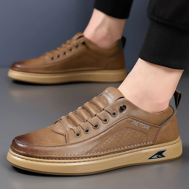 

Luxury Brand Male Comfortable Driving Shoe New Men's Shoes Lightweight Men Leather Fashion Shoes 2026 Classic Men Casual Shoes