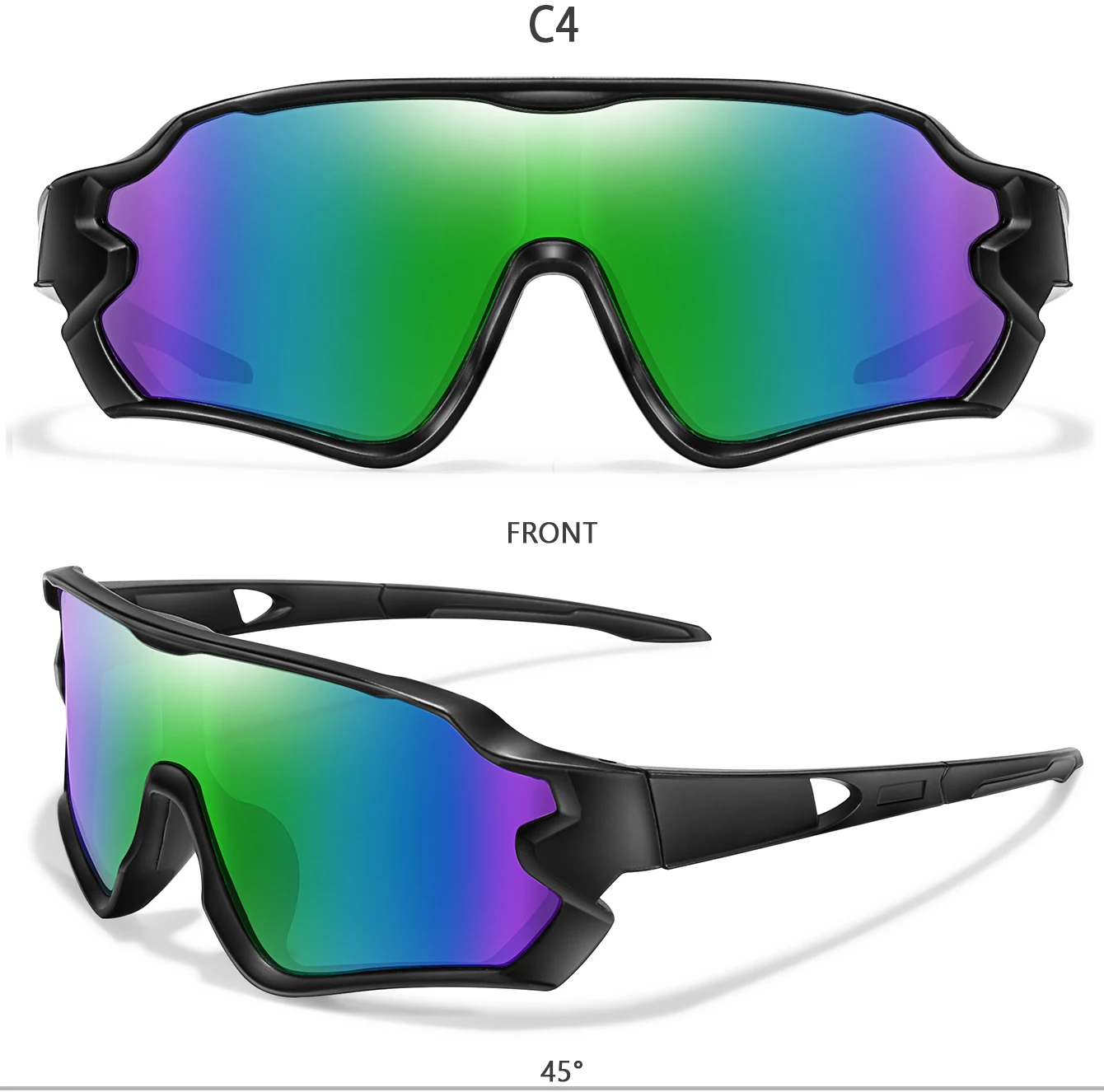 9-15 Jahre alte Kinder Radfahren Sonnenbrillen Jungen und Mädchen Outdoor-Sport Reiten UV400 Campingbrille Angeln Fahrrad Kinder Brillen – Detail 11