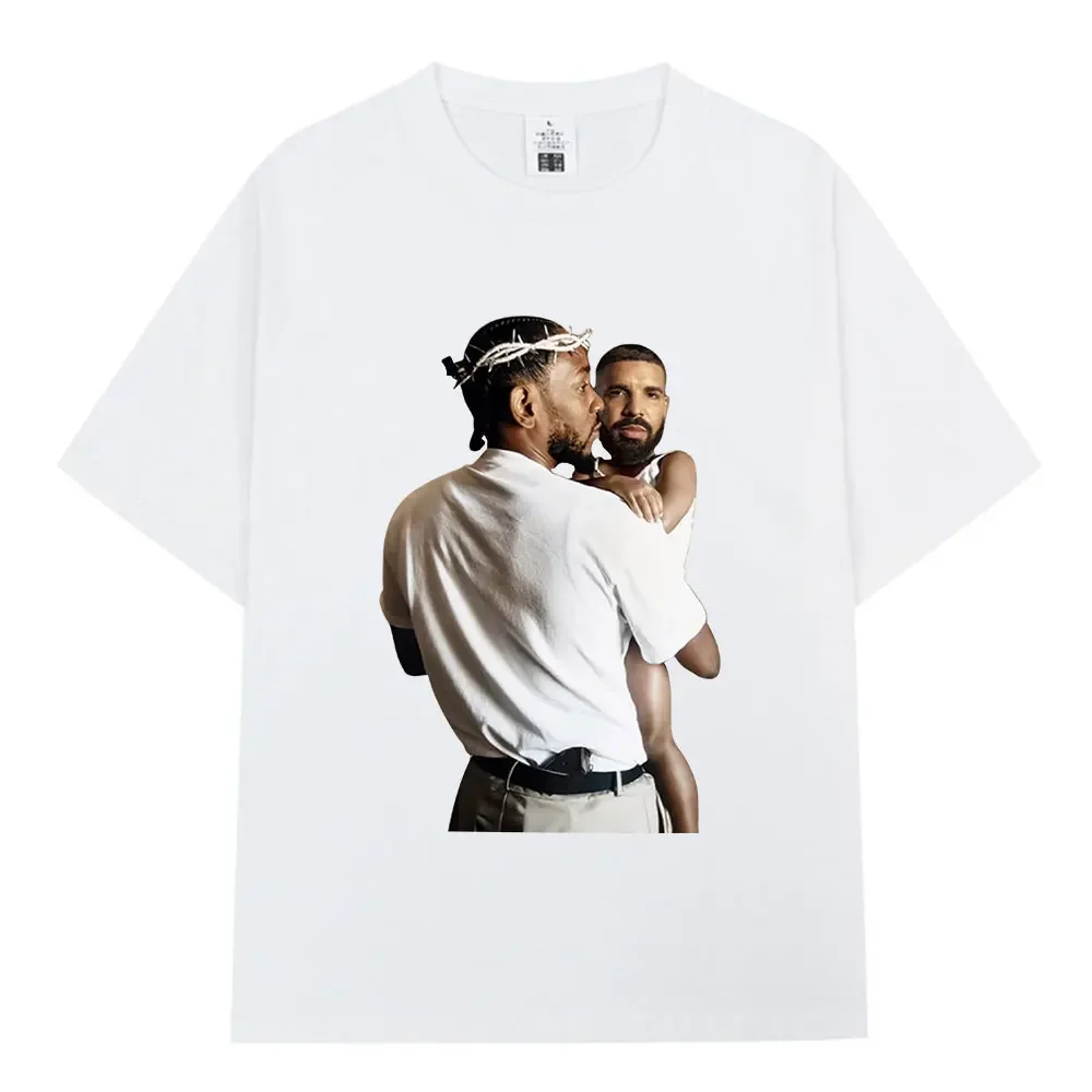 

Rapper Drake Print T-shirt Fashion Shoulder-heavy trend Comfortable loose casual 100% cotton round neck short sleeve T-shirt