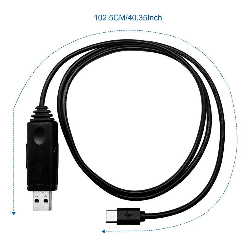 USB Programming Cable Type-C Support Windows System For Iradio Radios UV-98 PLUS UV-99 R-5000 R-6000 RT-880 Walkie Talkie CH340 view 3