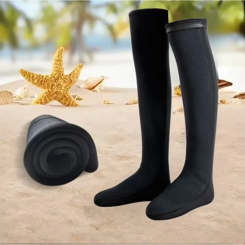 

High Elasticity 3mm Diving Socks Neoprene Beach Water Socks Anti Slip for Snorkel Swim Women Long Diving Socks