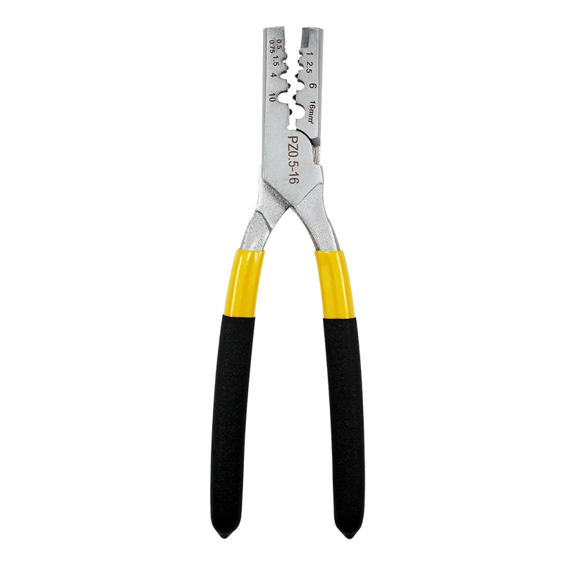 PZ0.5-16 German Style Small Crimping Plier for VE Cable End Sleeves Tube Clamp Ferrule Hand Tool Pliers Terminals Kit Crimper