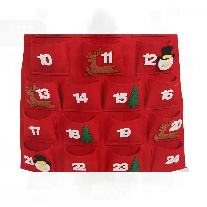 

Hebei Производитель Рождественская елка Подвеска Фетровое украшение Большой красный и светло-серый мультяшный стиль для гостиной в торговом центре