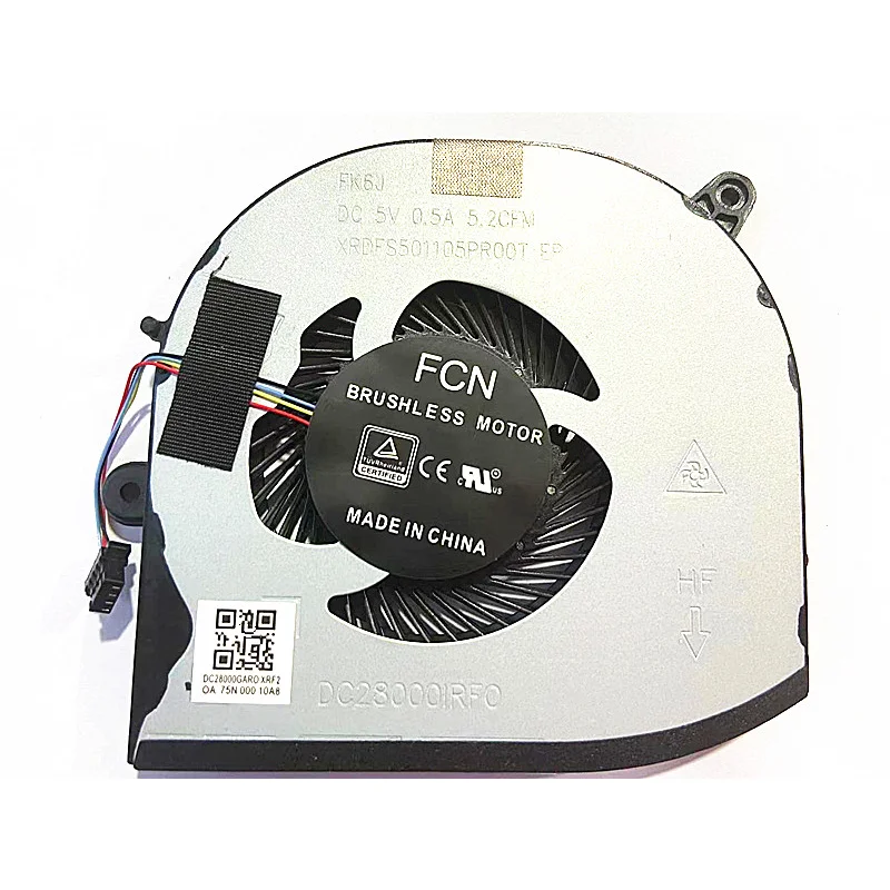 Nueva CPU GPU ventilador de refrigeración para DELL XPS 15 9560 Precision M5520 5520 ventiladores enfriadores de ordenador portátil 0VJ2HC 0TK9J1