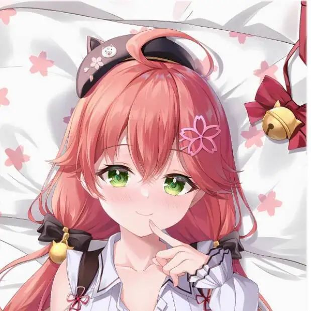 

Japanese Anime Virtual Youtuber Sakura Miko Sexy Dakimakura Hing Body Pillow Case Cover Pillowcase Cushion Bedding Gifts YHZS