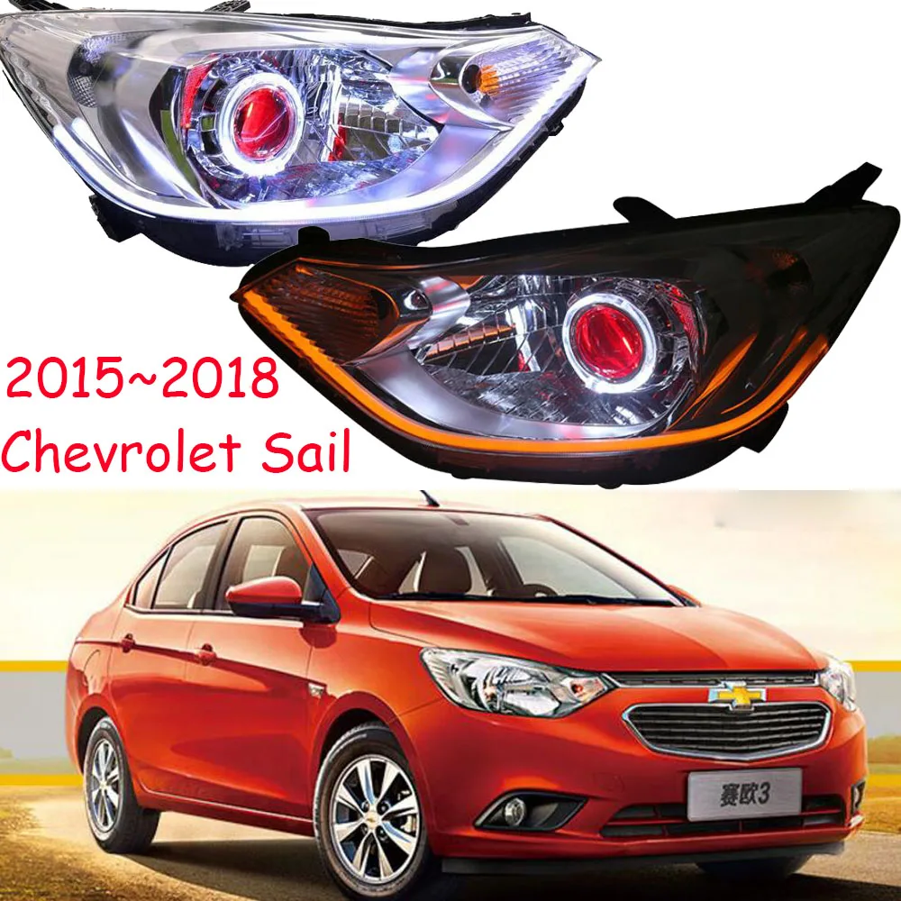 For CHEVROLET SAIL Angel Eyes Sail Head Lights Head lamp front light 2010 2012 2013/2015 2016 2017 2018year