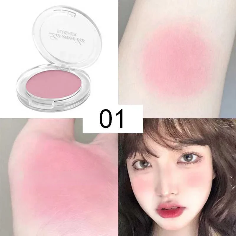 Girl Blush Peach Cream Makeup Blush Palette Cheek Contour Blush Cosmetics Blusher Cream Makeup Rouge Cheek Tint Blush 6 Colors