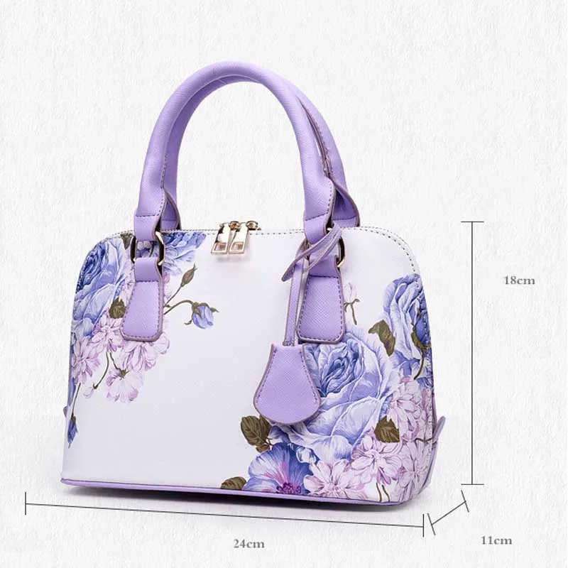 Hot Sale Designer Printed Bags For Women Ladies Shopper Bag Shell Elegant Floral Shoulder Handbags