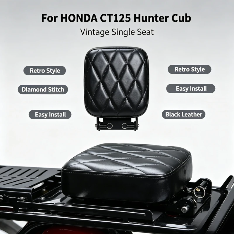 Motorcycle Racer Seat Retro Split Front Rear Single Seat Modification For HONDA CT125 Hunter Cub Trail 125 Vintage Single Seat