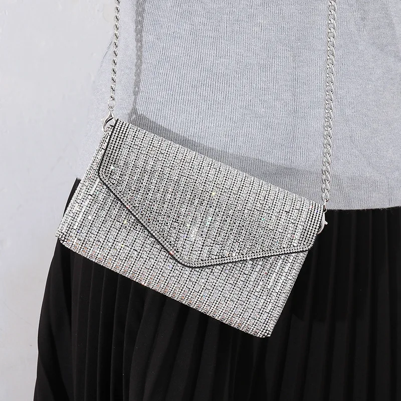 موضة جديدة الماس سلسلة حقيبة كروسبودي تنوعا حقيبة يد كتف واحدة خفيفة الوزن تصميم ثلاثية الأبعاد بولي Material المواد حقيبة يد B1 #2