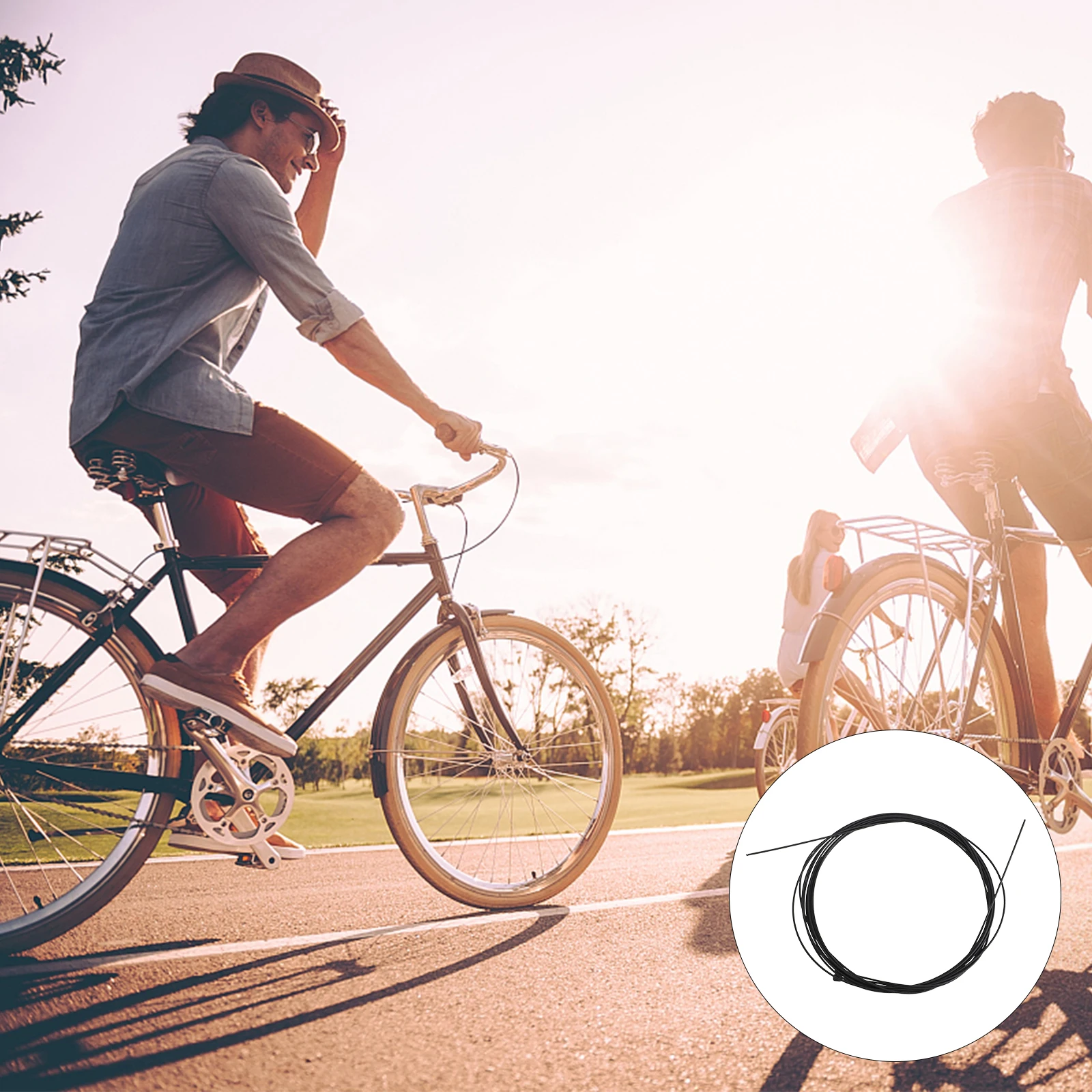 2Pcs Road Bike Brake Cable Set Stainless Steel Inner Wire Long Lasting Durability Bike Brake Cable Stainless Steel Inner Wire