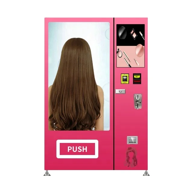 Automatic  Retail Cosmetic Vending Machine  Lashes and Hair for Sale 55 INCH Big Touch  Screen