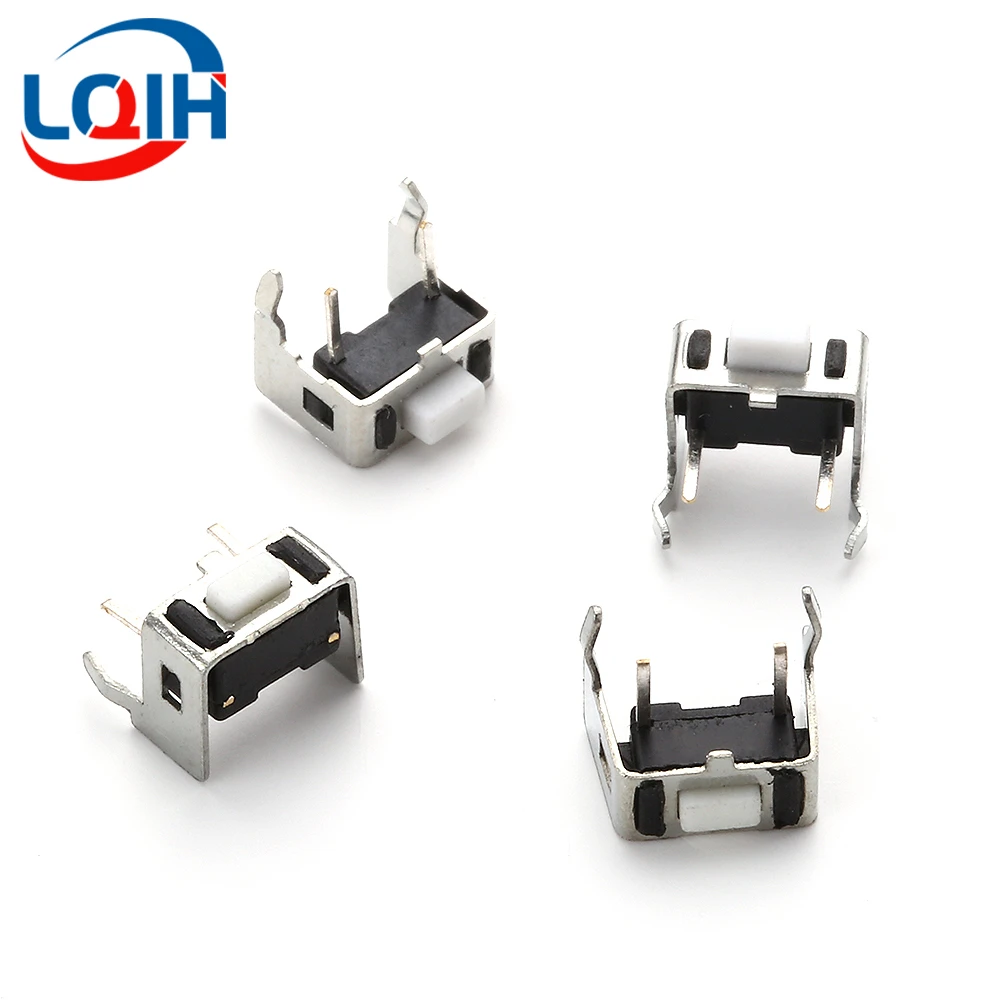 

20PCS 3*6*4.3mm 5.0mm Side Press with Bracket Horizontal Direct Insertion Light Touch Switch Button Micro Switch 2-pin