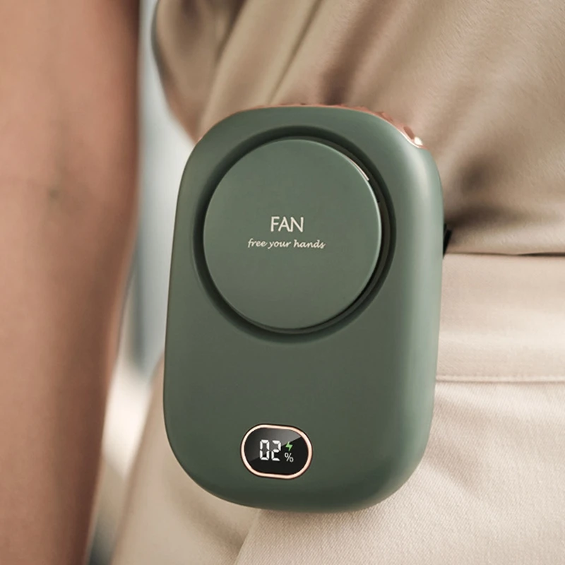 

ABMO Fan Mini USB Cooler Rechargeable Ventilador Travel Handheld Silent