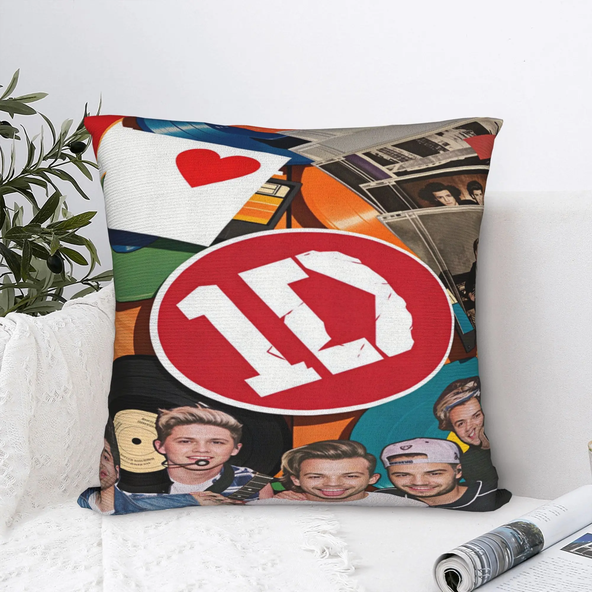 Ones Music and Direction Pillow Cover  Kawaii Pillow Case For Sofa Home Decor Custom Pillowcases Gift