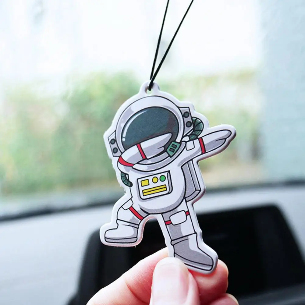 2Pcs Car Pendant Cute Astronaut Creative Car Rearview Mirror Hanging Perfume Pieces For Vehicle  Pingentes De Carro